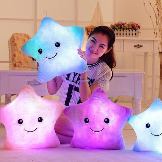 Luminous Star Shaped Glowing Pillow